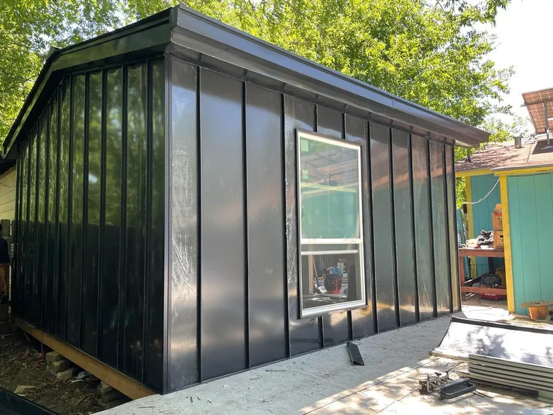 Black standing seam metal wall panels for Metal Roof Installation in Wickenburg